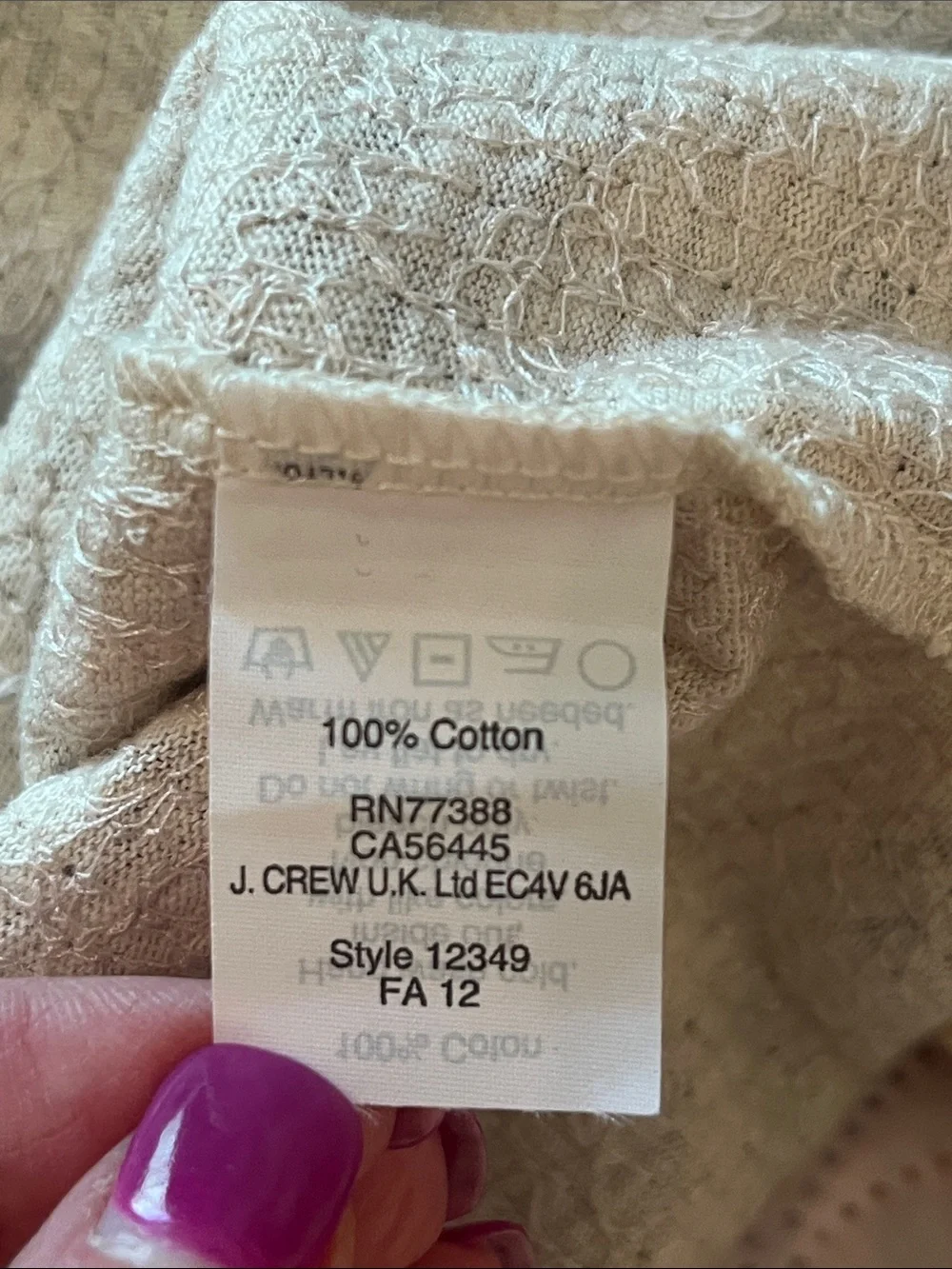 J. Crew Sequin Chevron Top